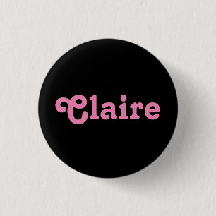 Badge Rond 2,50 Cm Bouton Claire