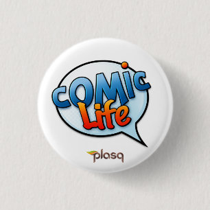 Badge Rond 2,50 Cm Bouton comique de la vie