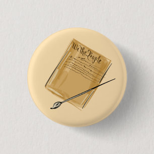 Badge Rond 2,50 Cm Bouton Constitution