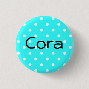 Badge Rond 2,50 Cm Bouton Cora