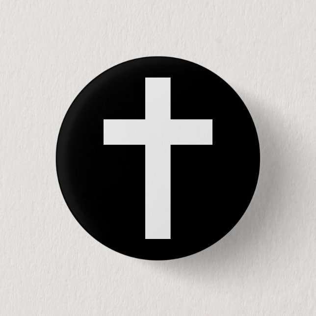 Badge Rond 2,50 Cm Bouton croisé (Devant)
