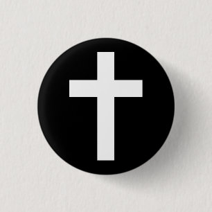 Badge Rond 2,50 Cm Bouton croisé