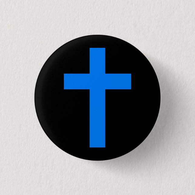 Badge Rond 2,50 Cm Bouton croisé (Devant)
