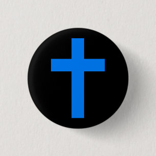 Badge Rond 2,50 Cm Bouton croisé