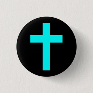 Badge Rond 2,50 Cm Bouton croisé