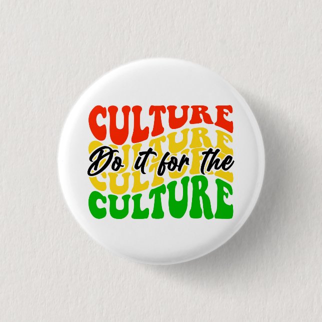 Badge Rond 2,50 Cm Bouton Culture afro-américaine (Devant)