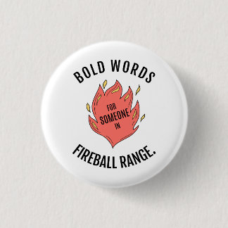 Badge Rond 2,50 Cm Bouton D&D Plage Fireball