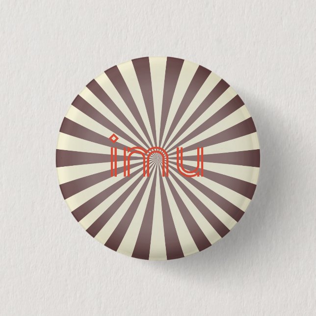 Badge Rond 2,50 Cm Bouton d'abréviation I Miss You (Devant)