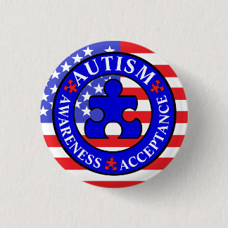 Badge Rond 2,50 Cm Bouton d'acceptation de sensibilisation sur