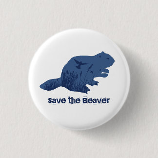 Badge Rond 2,50 Cm Bouton d'accueil de l'équipe de Beaver