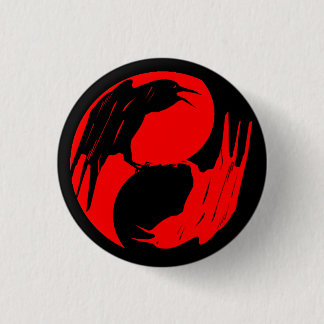 Badge Rond 2,50 Cm Bouton Dadinga crow