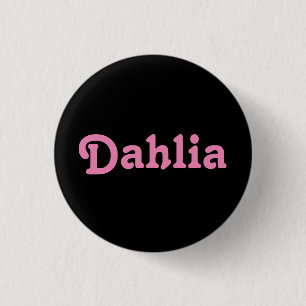 Badge Rond 2,50 Cm Bouton Dahlia