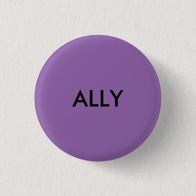 Badge Rond 2,50 Cm Bouton d'ALLIÉ (Devant)