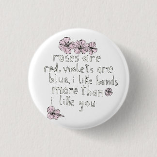 Badge Rond 2,50 Cm Bouton d'amour de bande