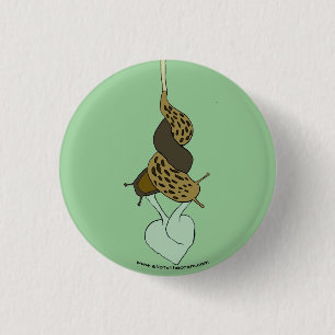 Badge Rond 2,50 Cm Bouton d'amour de lingot