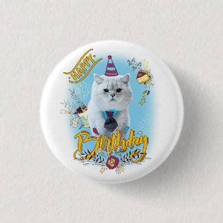 Badge Rond 2,50 Cm Bouton d'anniversaire d'Apollo