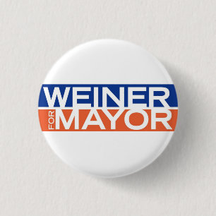Badge Rond 2,50 Cm Bouton d'Anthony Weiner