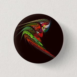 Badge Rond 2,50 Cm Bouton d'art Abstrait Chameleon (rond)