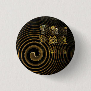 Badge Rond 2,50 Cm Bouton d'art Abstrait Hypnose (rond)
