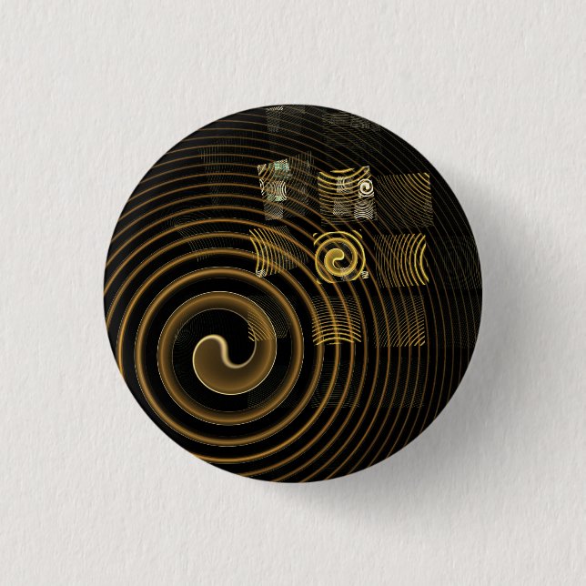 Badge Rond 2,50 Cm Bouton d'art Abstrait Hypnose (rond) (Devant)