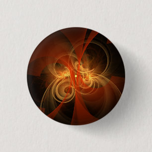 Badge Rond 2,50 Cm Bouton d'art Abstrait magique du matin (rond)