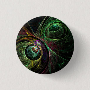 Badge Rond 2,50 Cm Bouton d'art Abstrait oeil à oeil (rond)