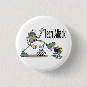 Badge Rond 2,50 Cm Bouton d'attache de technologie