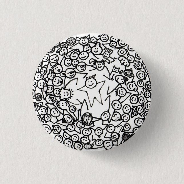Badge Rond 2,50 Cm Bouton de 101 amis (Devant)