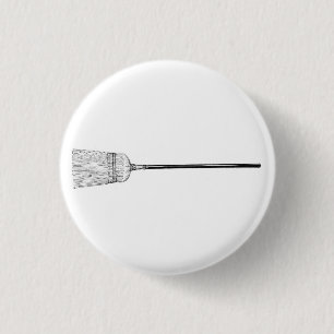 Badge Rond 2,50 Cm Bouton de balai