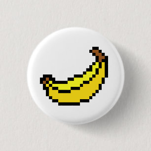 Badge Rond 2,50 Cm Bouton de banane