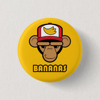 Badge Rond 2,50 Cm Bouton de bananes