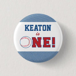 Badge Rond 2,50 Cm Bouton de baseball premier anniversaire