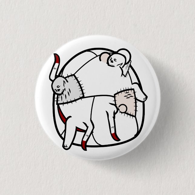 Badge Rond 2,50 Cm Bouton de béhémoth de métier de cadavre (Devant)