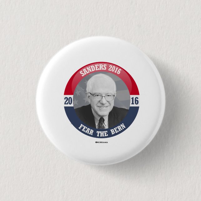 Badge Rond 2,50 Cm Bouton de Bernie - craignez Berne (Devant)