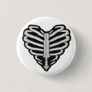 Badge Rond 2,50 Cm Bouton de cage thoracique