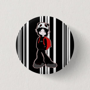 Badge Rond 2,50 Cm Bouton de casquette de panda