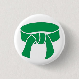 Badge Rond 2,50 Cm Bouton de ceinture verte