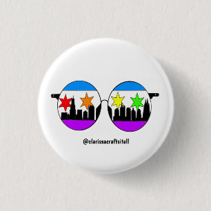 Badge Rond 2,50 Cm bouton de chicaGOggles de fierté