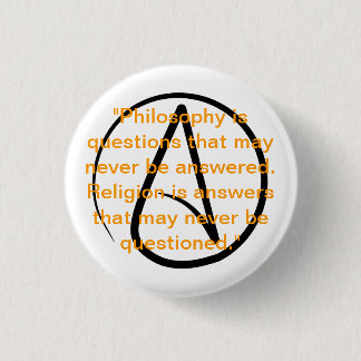 Badge Rond 2,50 Cm Bouton de citation d'athéisme