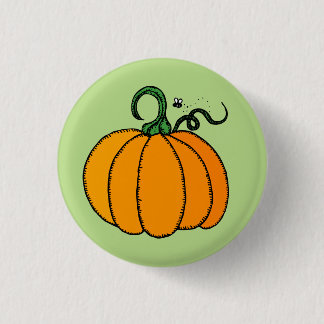 Badge Rond 2,50 Cm Bouton de citrouille