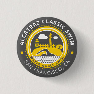 Badge Rond 2,50 Cm Bouton de classique d'Alcatraz