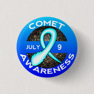 Badge Rond 2,50 Cm Bouton de conscience de comète