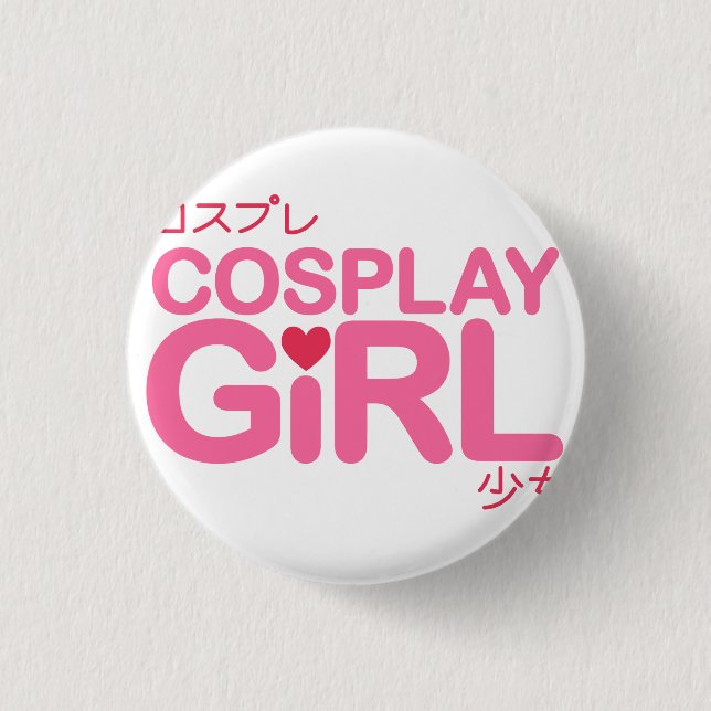 Badge Rond 2,50 Cm Bouton de Cosplay (Devant)