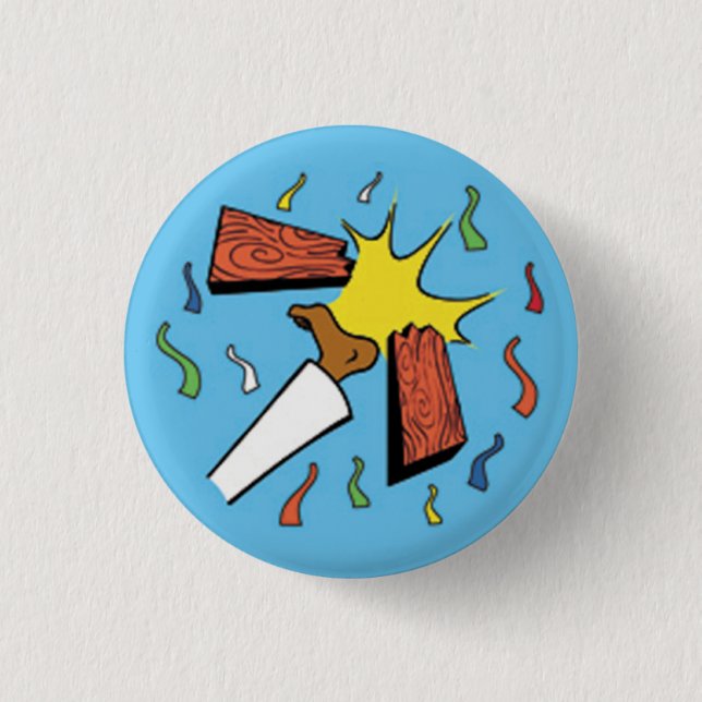 Badge Rond 2,50 Cm Bouton de coup-de-pied de partie (Devant)