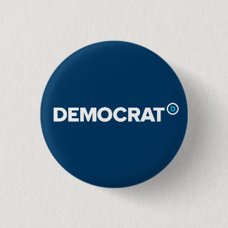 Badge Rond 2,50 Cm Bouton de Démocrate