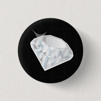 Badge Rond 2,50 Cm Bouton de diamant