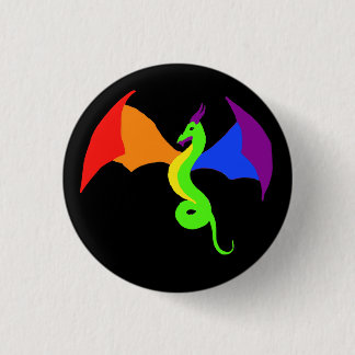 Badge Rond 2,50 Cm Bouton de dragon de LGBTQ