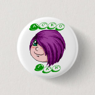 Badge Rond 2,50 Cm Bouton de fan d'Acro
