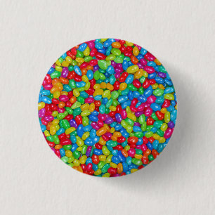 Badge Rond 2,50 Cm Bouton de fève de gelée colorée