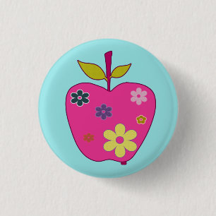 Badge Rond 2,50 Cm Bouton de FlowerApple